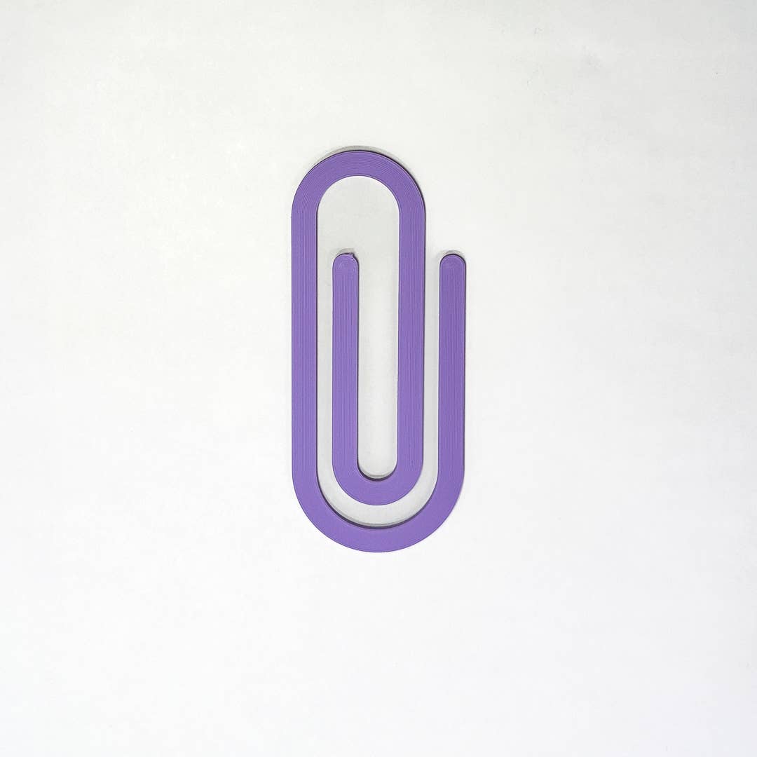 Giant Paperclip Bookmark