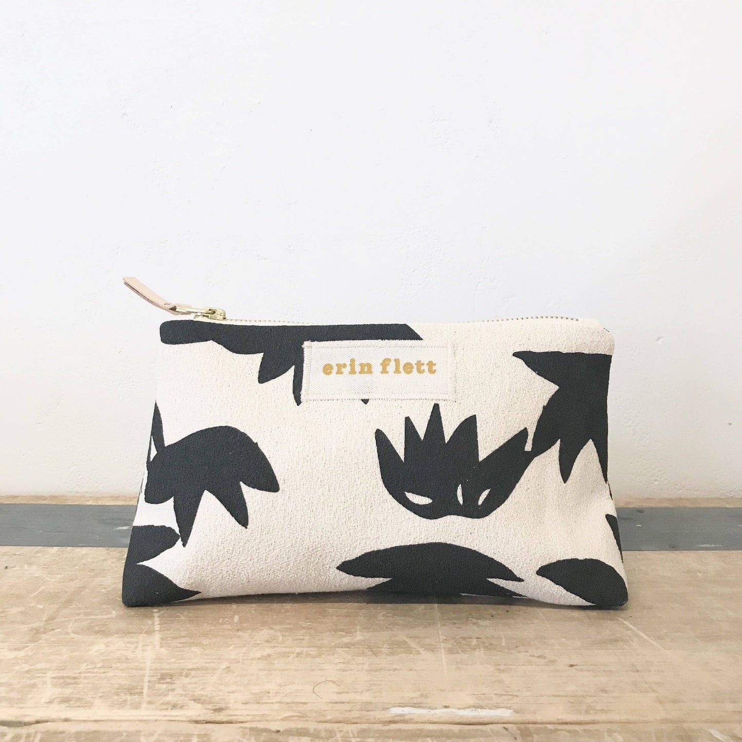 Worn Black Lotus Makeup Zipper Bag