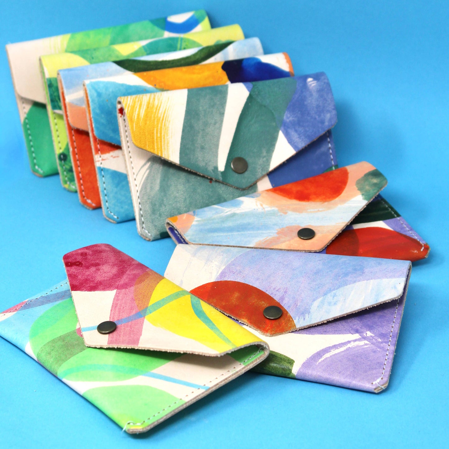 Ark Hand painted Popper Purse - Assorted Colours