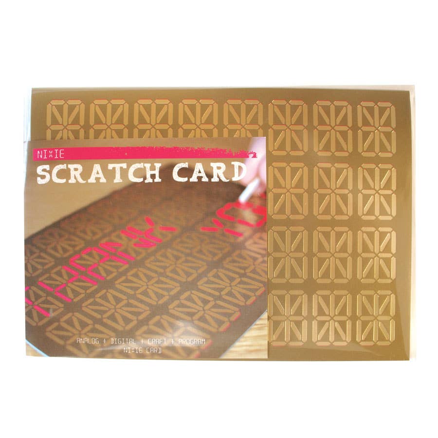 Nixie Scratch Card |
Scratch away to create own message card