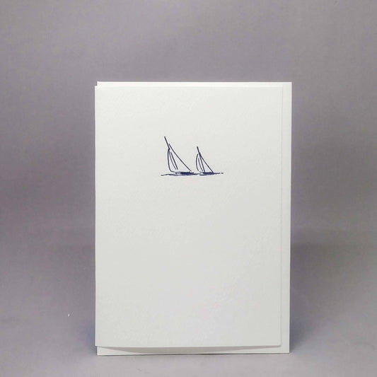 Big Wheel Press Greeting Card — Sailboats