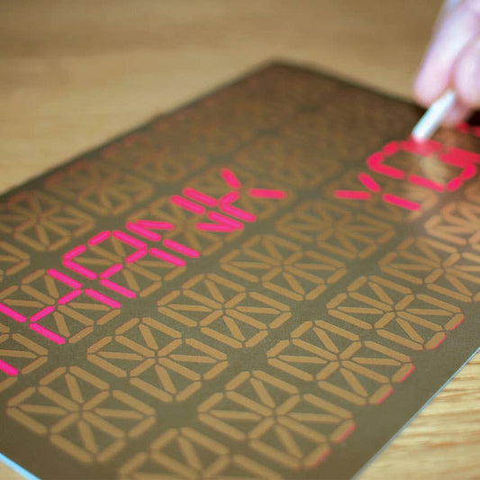 Nixie Scratch Card |
Scratch away to create own message card