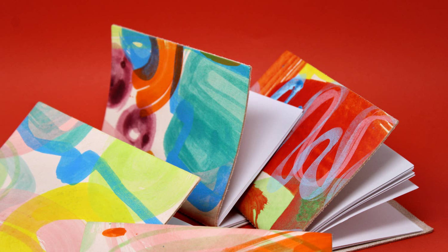 Hand Painted A6 Sketchbook - Assorted Colours