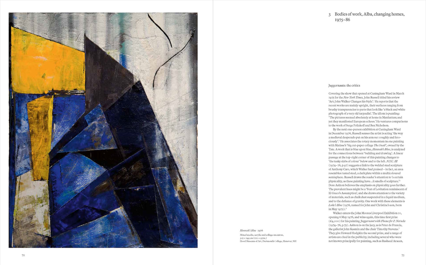 John Walker by Catherine Lampert and Alex Bacon