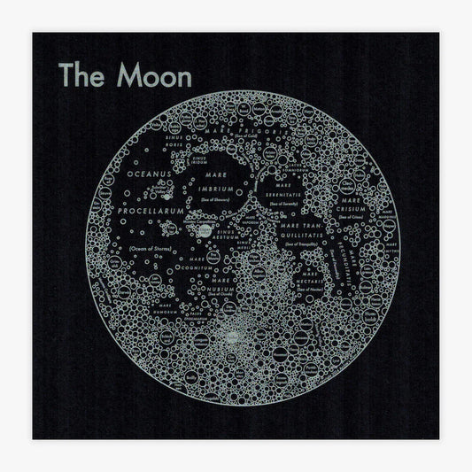 Archie's Press - Moon Map Print