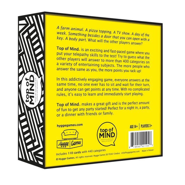 Top of the Mind: The Game