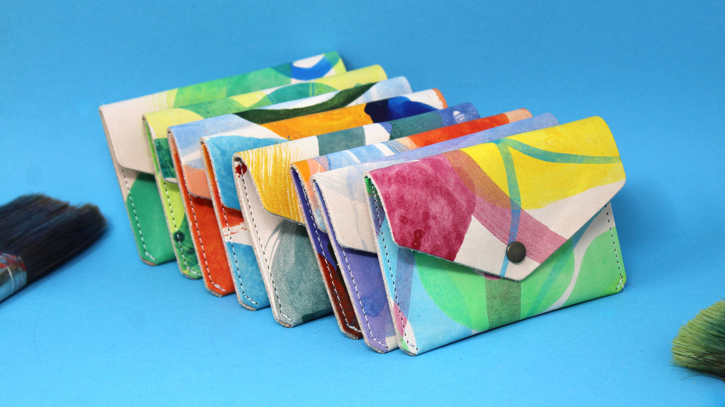 Ark Hand painted Popper Purse - Assorted Colours