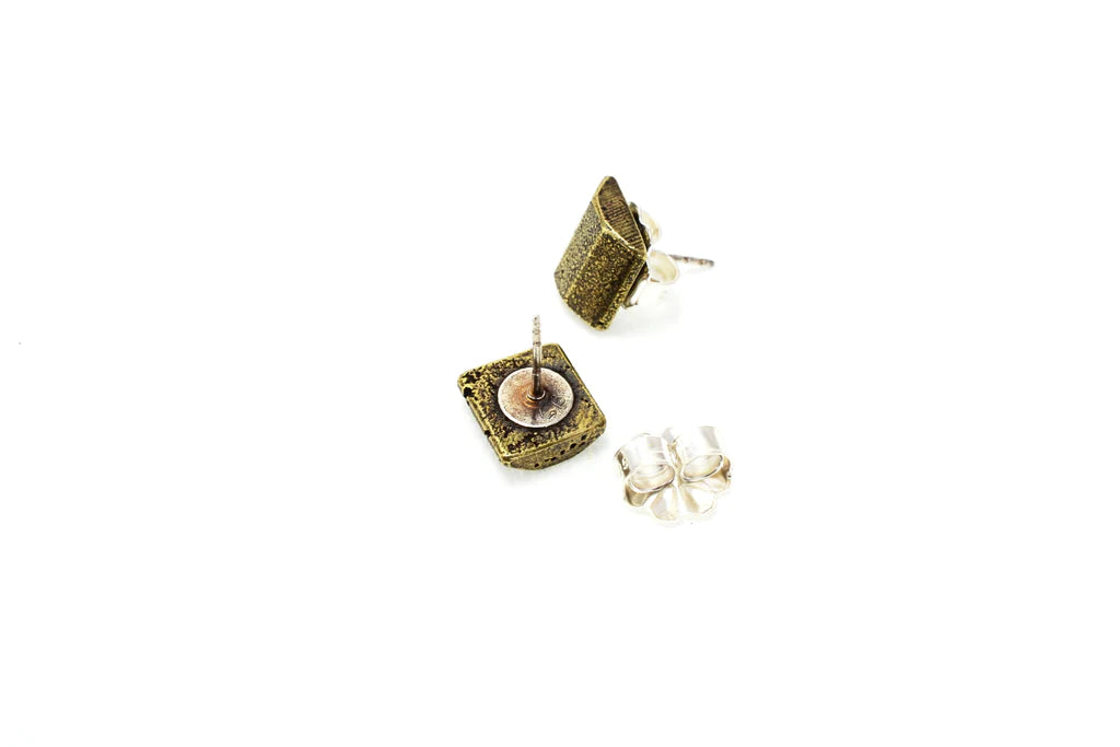 Cat Bates Token Earrings - Brass