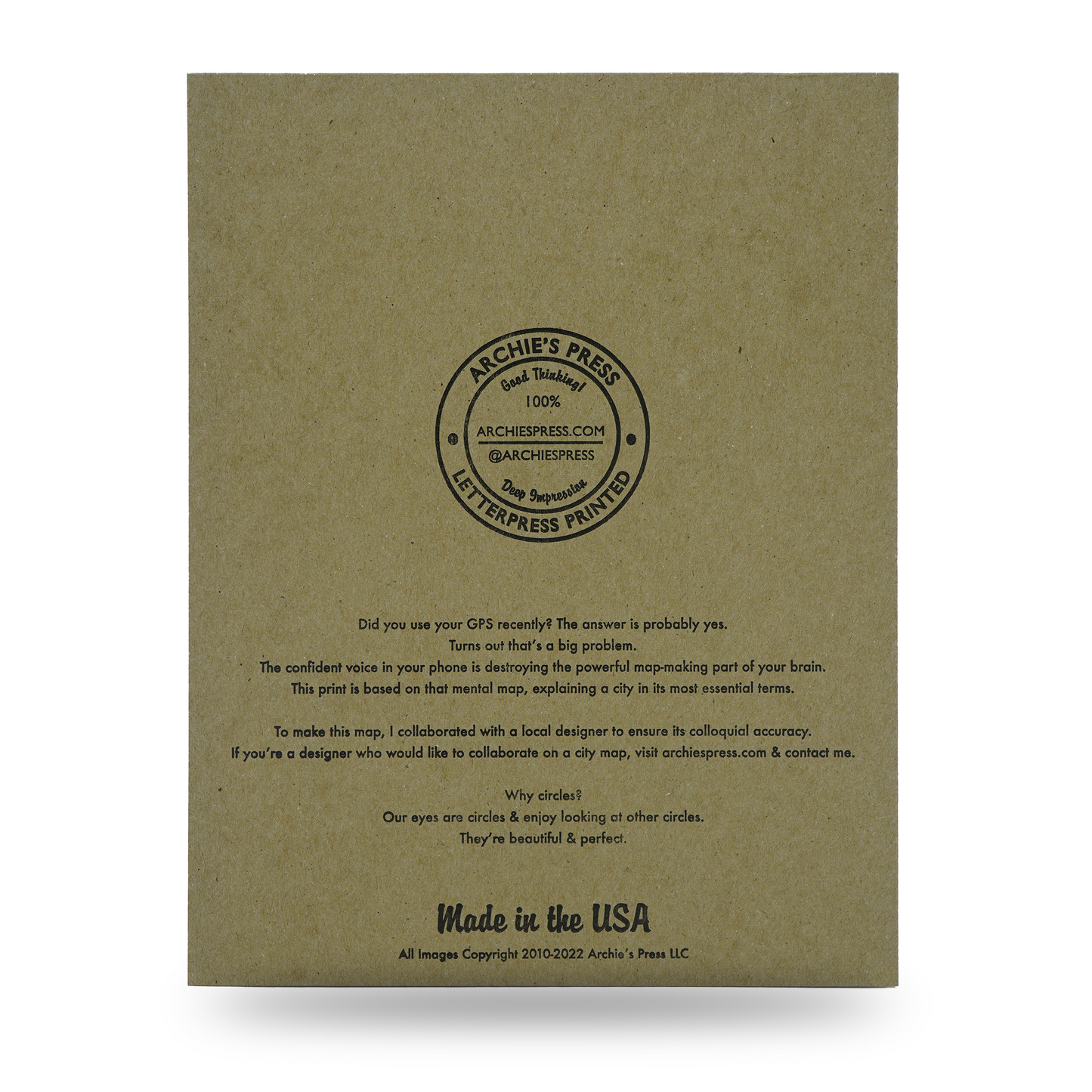 Archie's Press: Maine Map Print