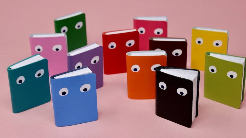 Googly Eye Mini Leather Notebook