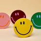 Ark Happy Face Smilie Leather Coasters - Set of 4