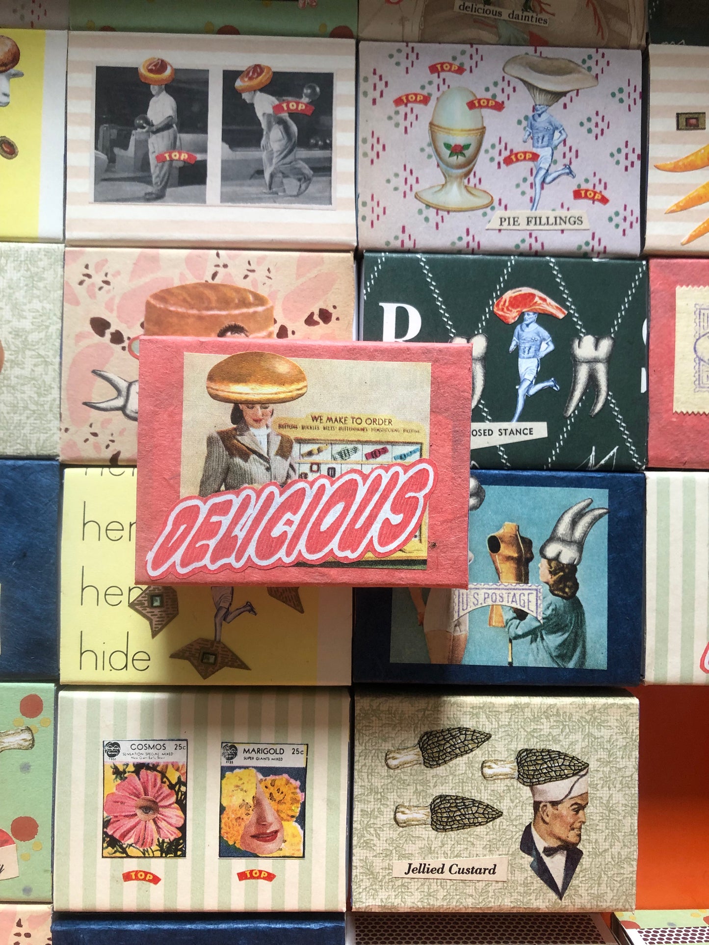 Margaret Rizzio - Collage matchbook Sets (pack of two)