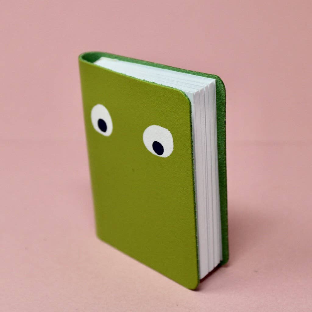 Googly Eye Mini Leather Notebook