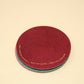 Ark Happy Face Smilie Leather Coasters - Set of 4