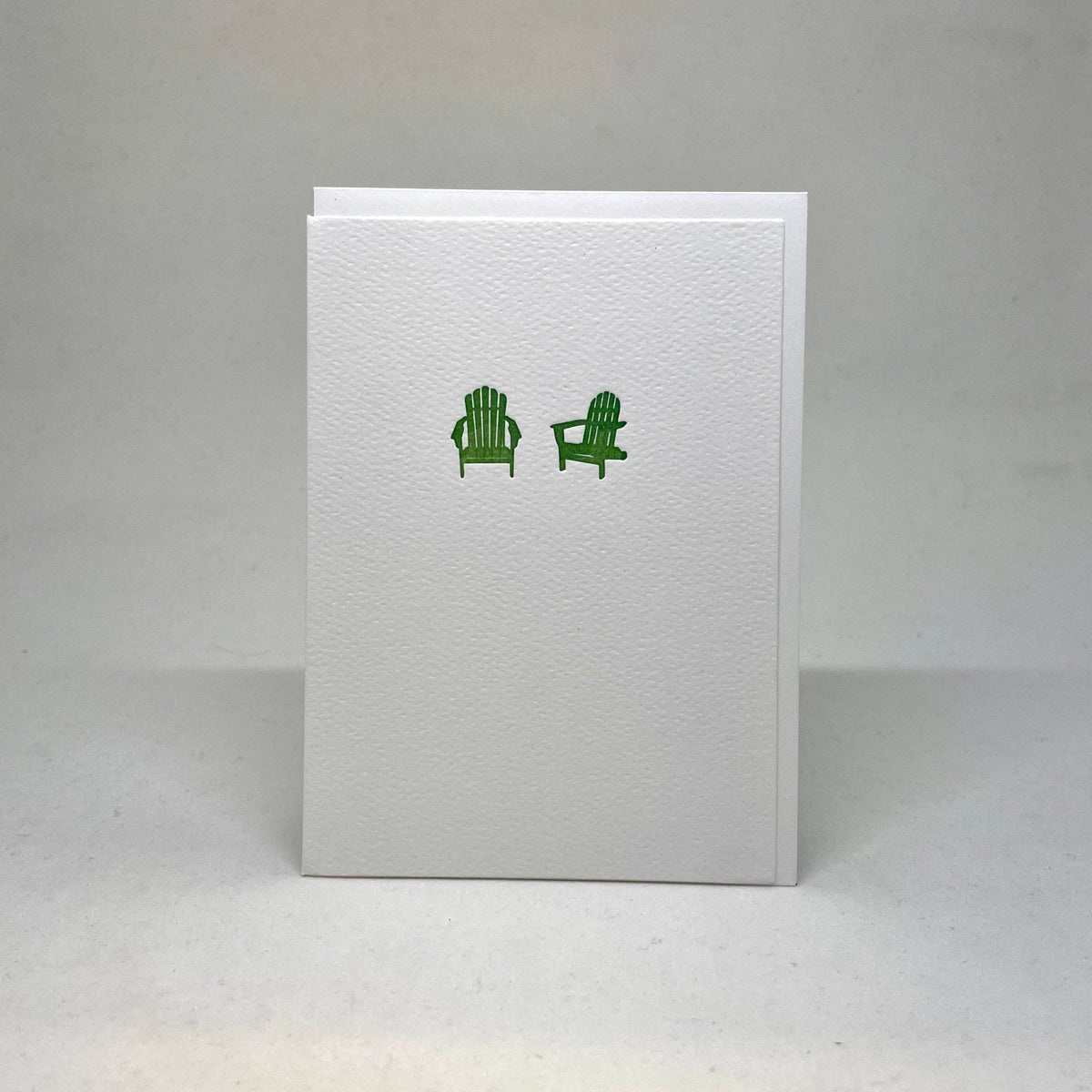 Big Wheel Press Greeting Card — Adirondack Chairs