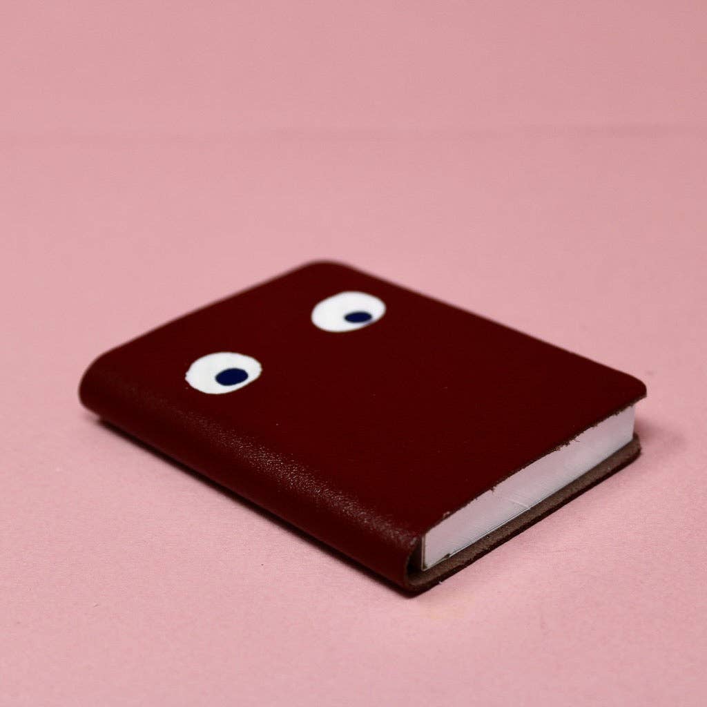 Googly Eye Mini Leather Notebook