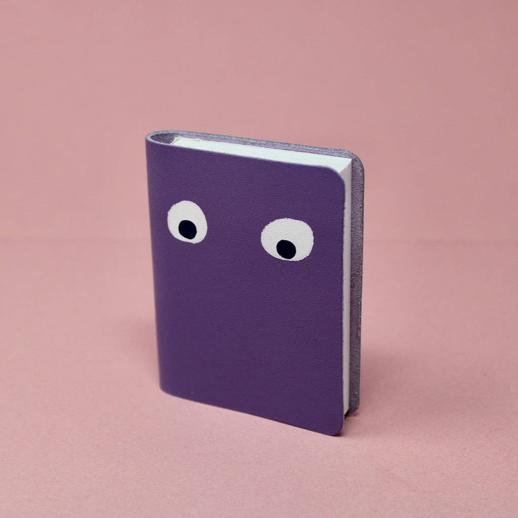 Googly Eye Mini Leather Notebook