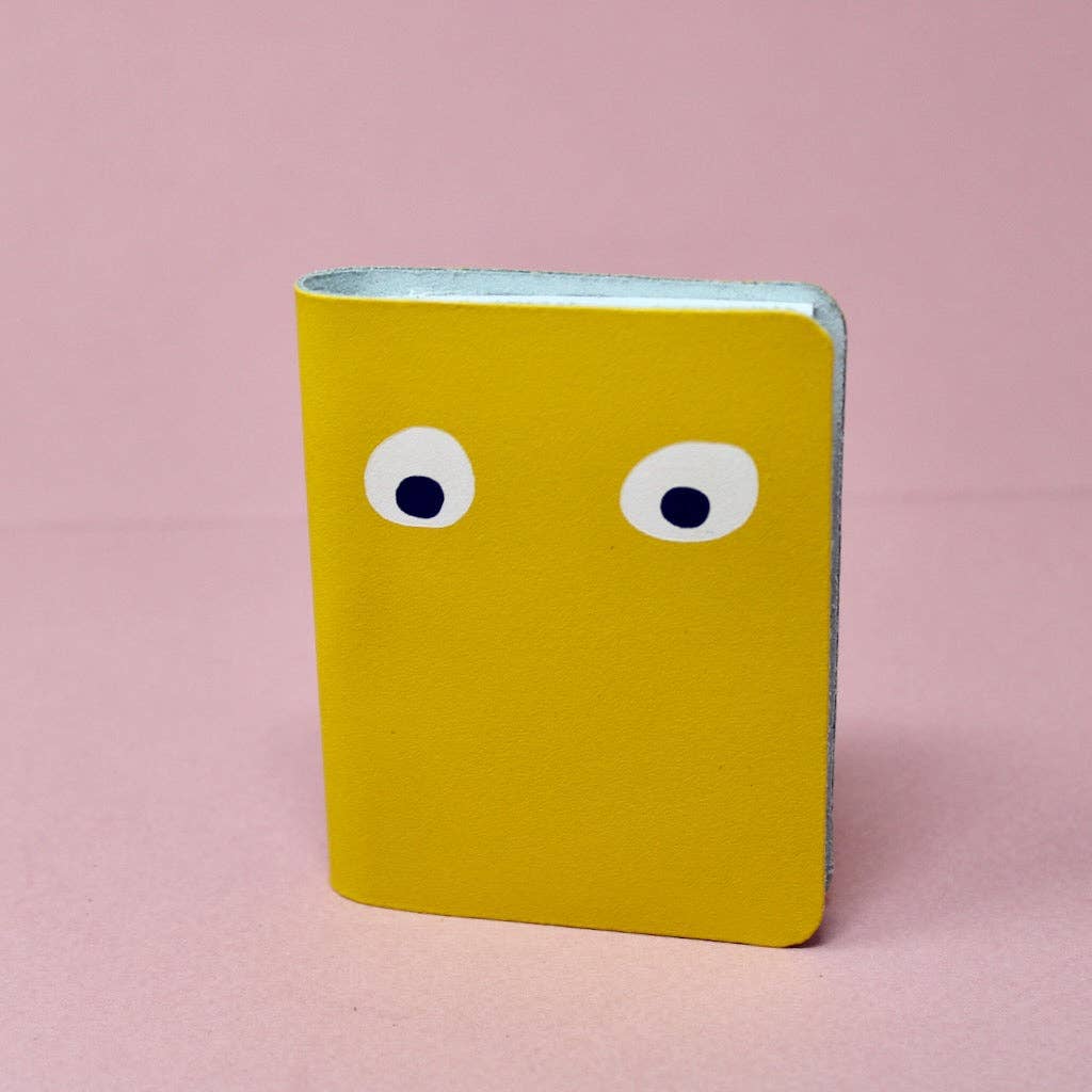 Googly Eye Mini Leather Notebook