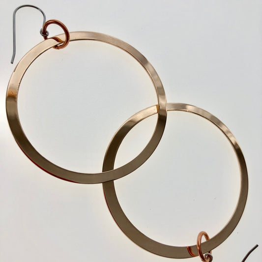 Pooka - Brass Hoop Earrings