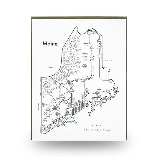 Archie's Press: Accurate Maine Map