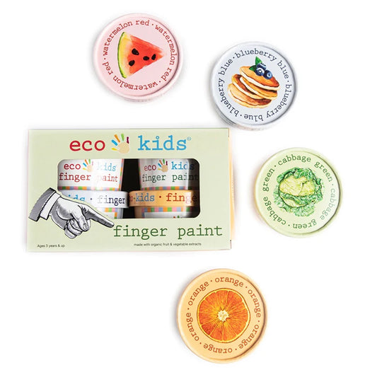Eco-Kids Finger Paint- Set of 4 Colors